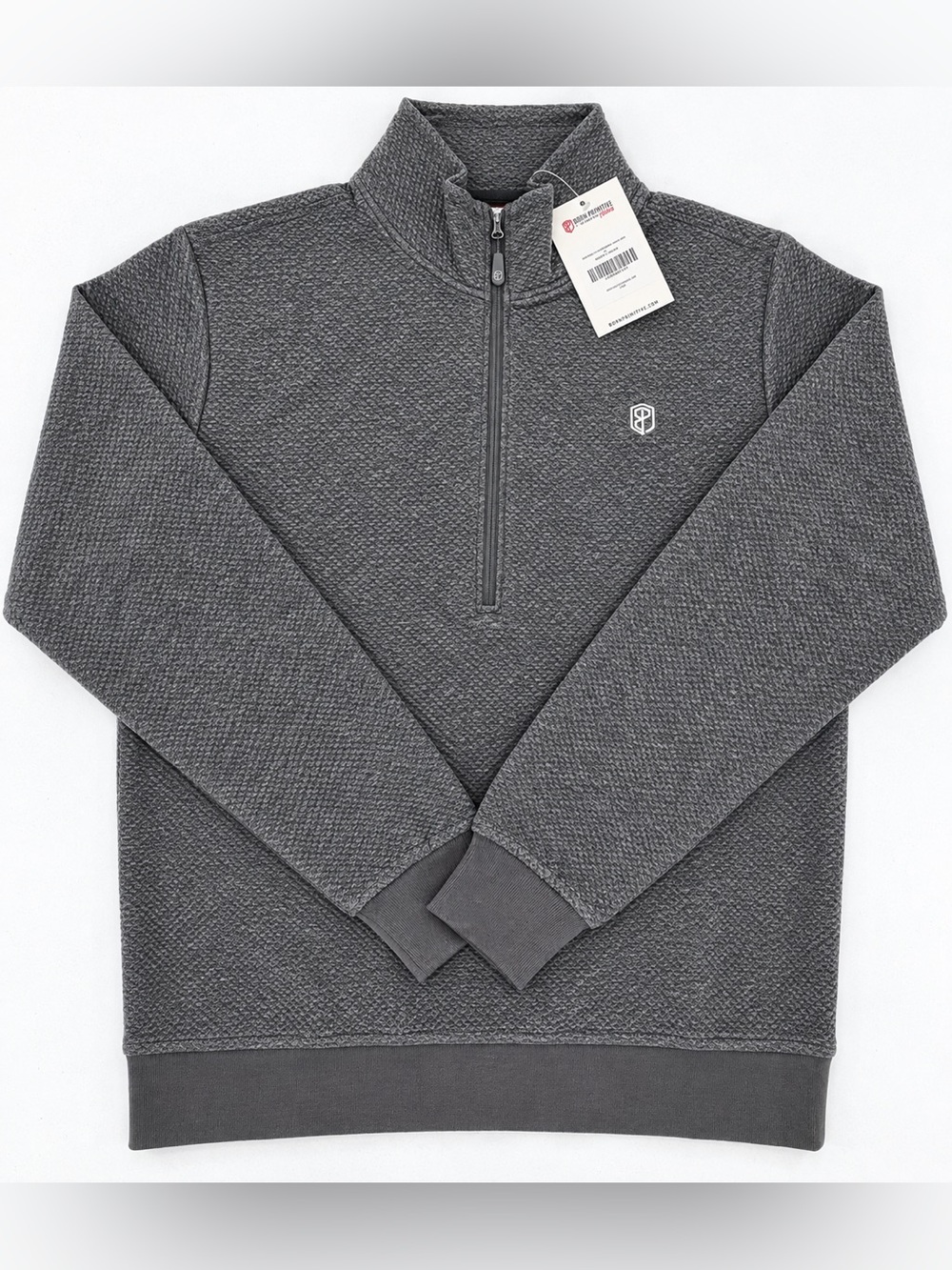 NWT Born Primitive Restore Quarter Zip Pullover Men’s size Medium in Heather Cha